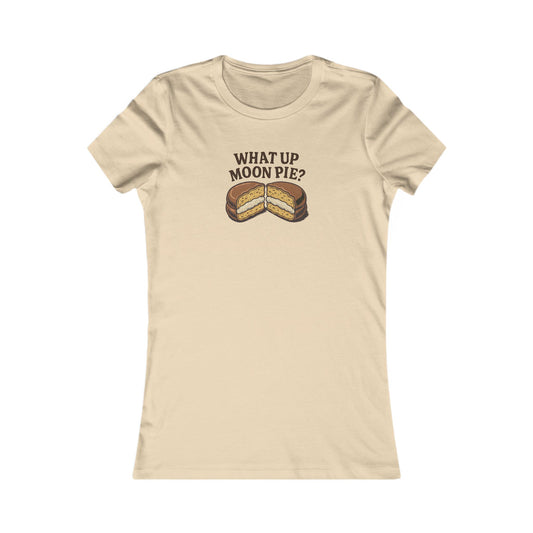 What Up, Moon Pie? — Big Bang Theory Retro Women's Tee (Light)