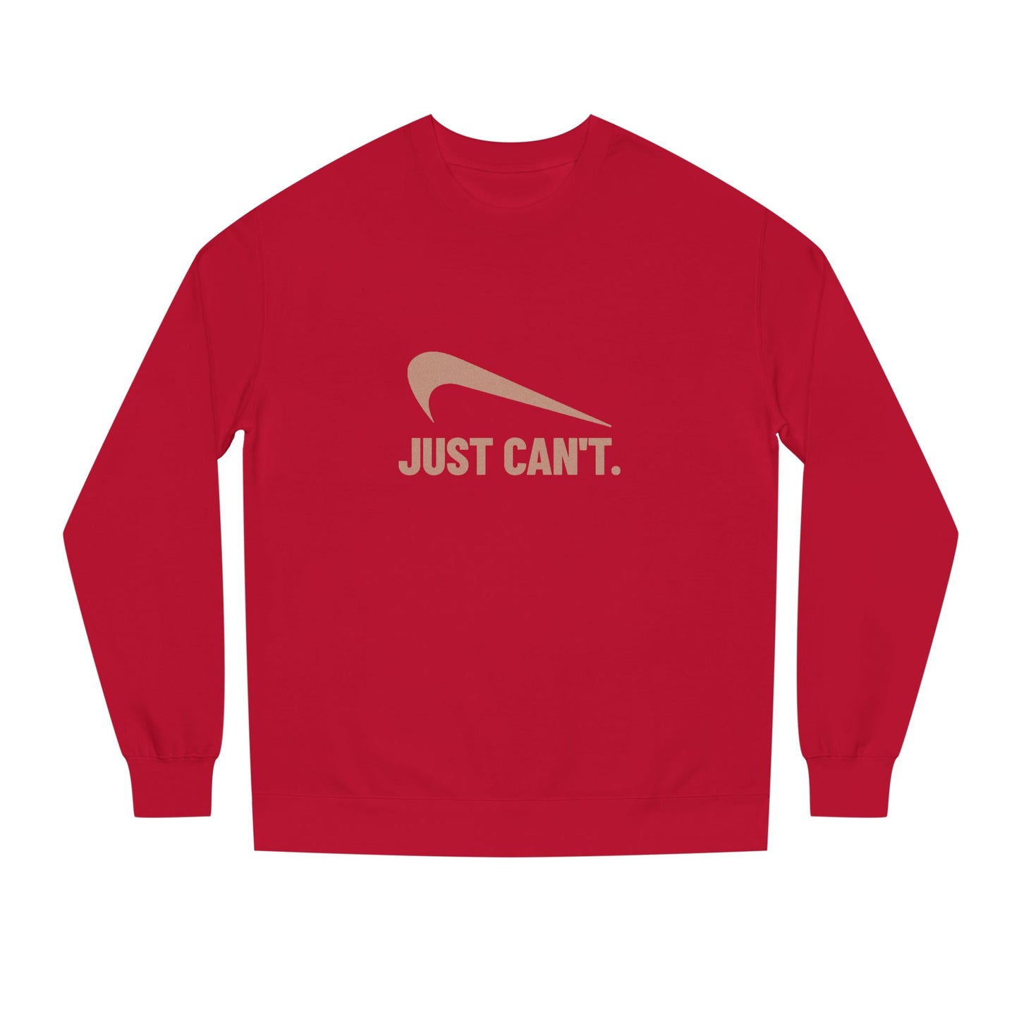 Just Can’t Athletic Parody — Retro Workout Sweatshirt (Dark)