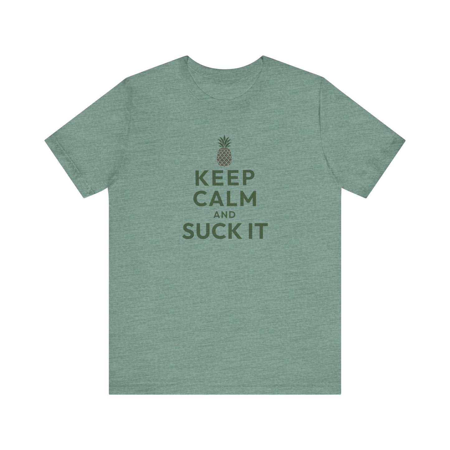 Keep Calm and Suck It — Psych Retro Tee (Light)