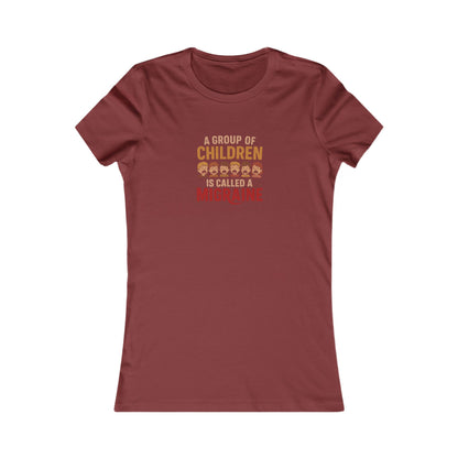 A Group of Children Is Called a Migraine — Retro Women's Tee (Dark)