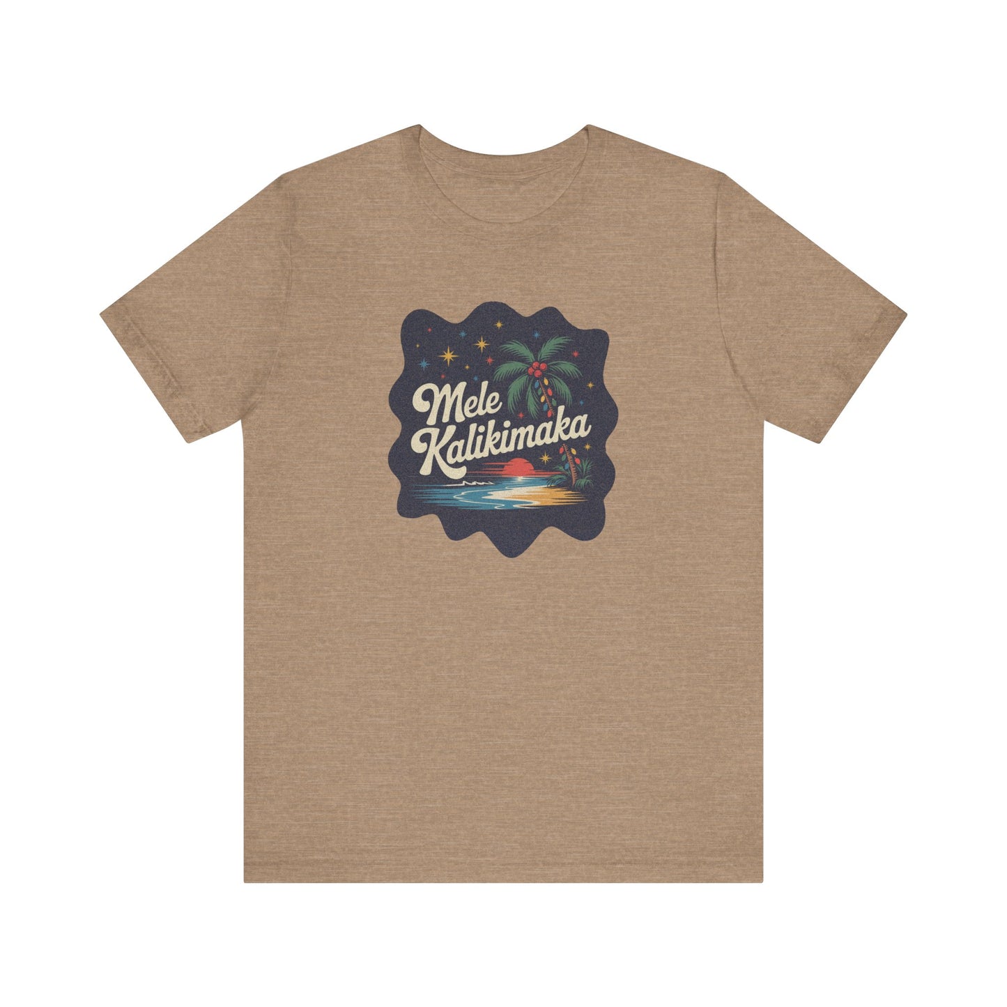 Mele Kalikimaka — Retro Hawaiian Christmas Tee (Light)