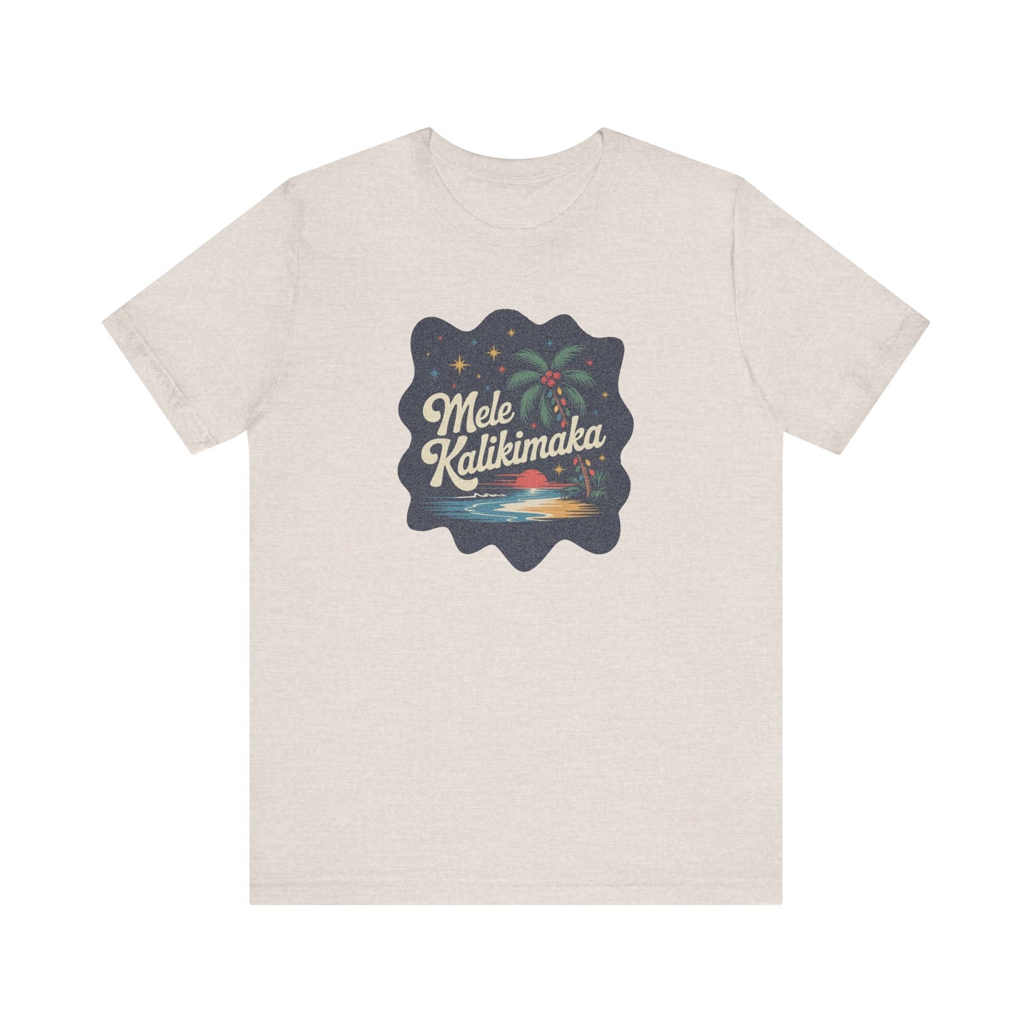 Mele Kalikimaka — Retro Hawaiian Christmas Tee (Light)