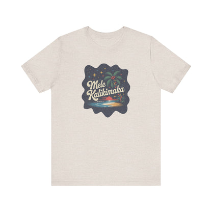 Mele Kalikimaka — Retro Hawaiian Christmas Tee (Light)