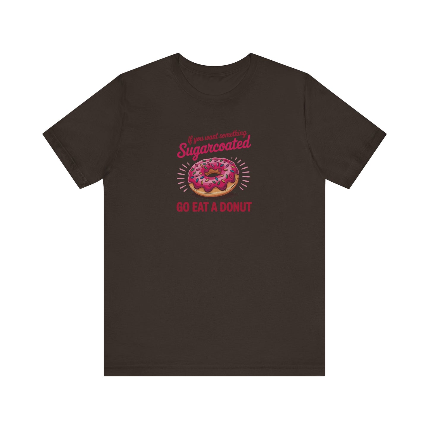 Sugarcoated (Go Eat a Donut) — Retro Graphic Tee (Dark)