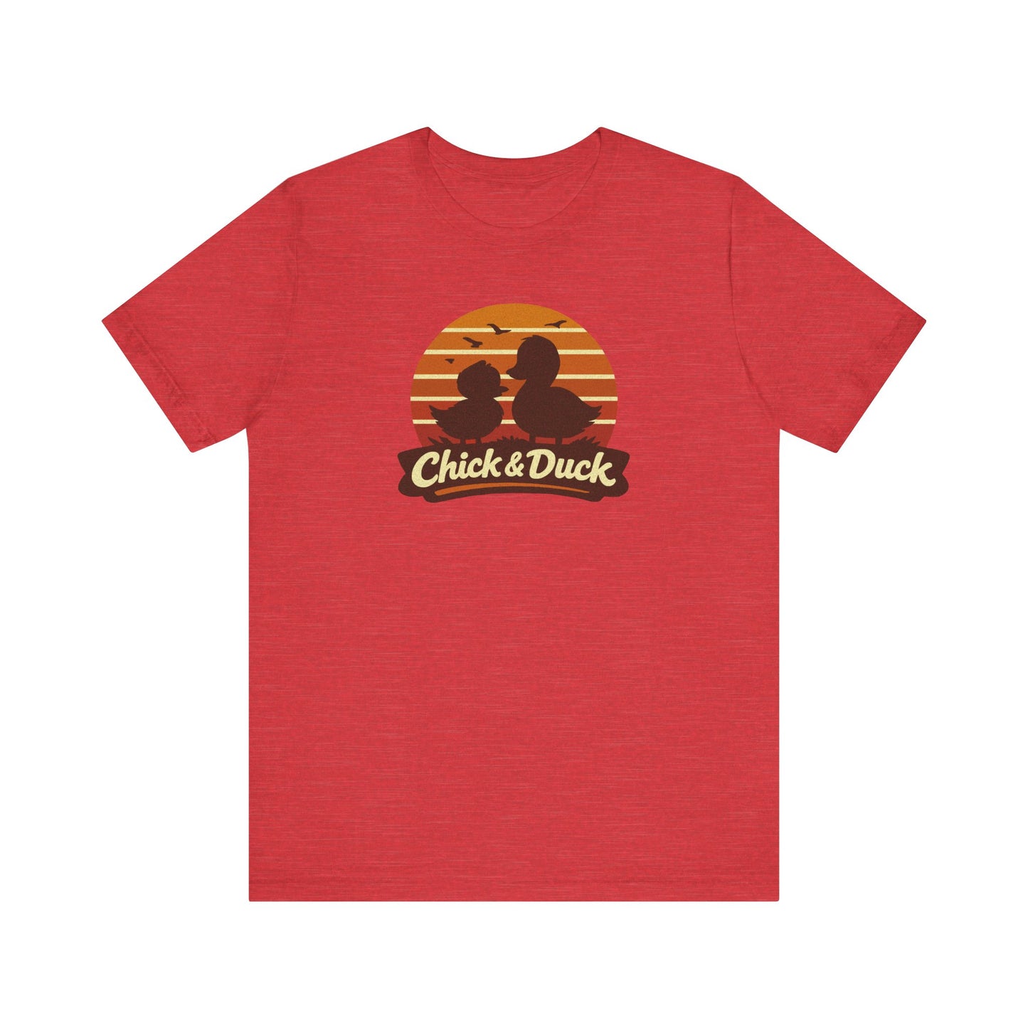 The Chick and the Duck — Friends Retro Tee (Light)