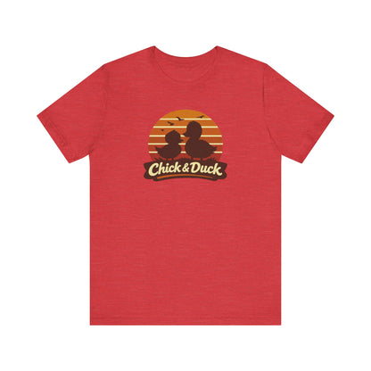 The Chick and the Duck — Friends Retro Tee (Light)