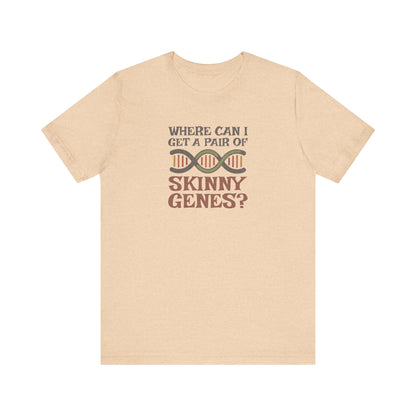 Pair of Skinny Genes (Colorful) — Retro Graphic Tee (Light)