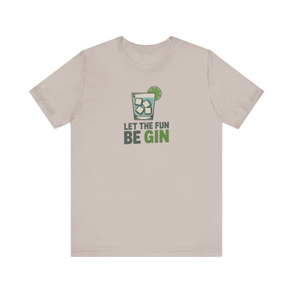 Party Starter: Let the Fun Be Gin – Cocktail Retro Tee (Light)