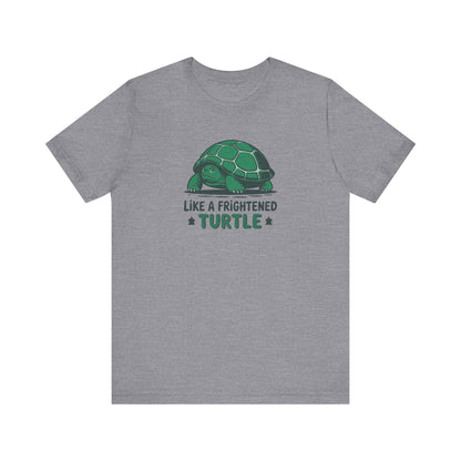 Like a Frightened Turtle — George Costanza Shrinkage Retro Tee (Light)