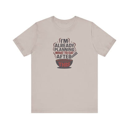 Planning What to Eat After This — Retro Foodie Tee (Light)