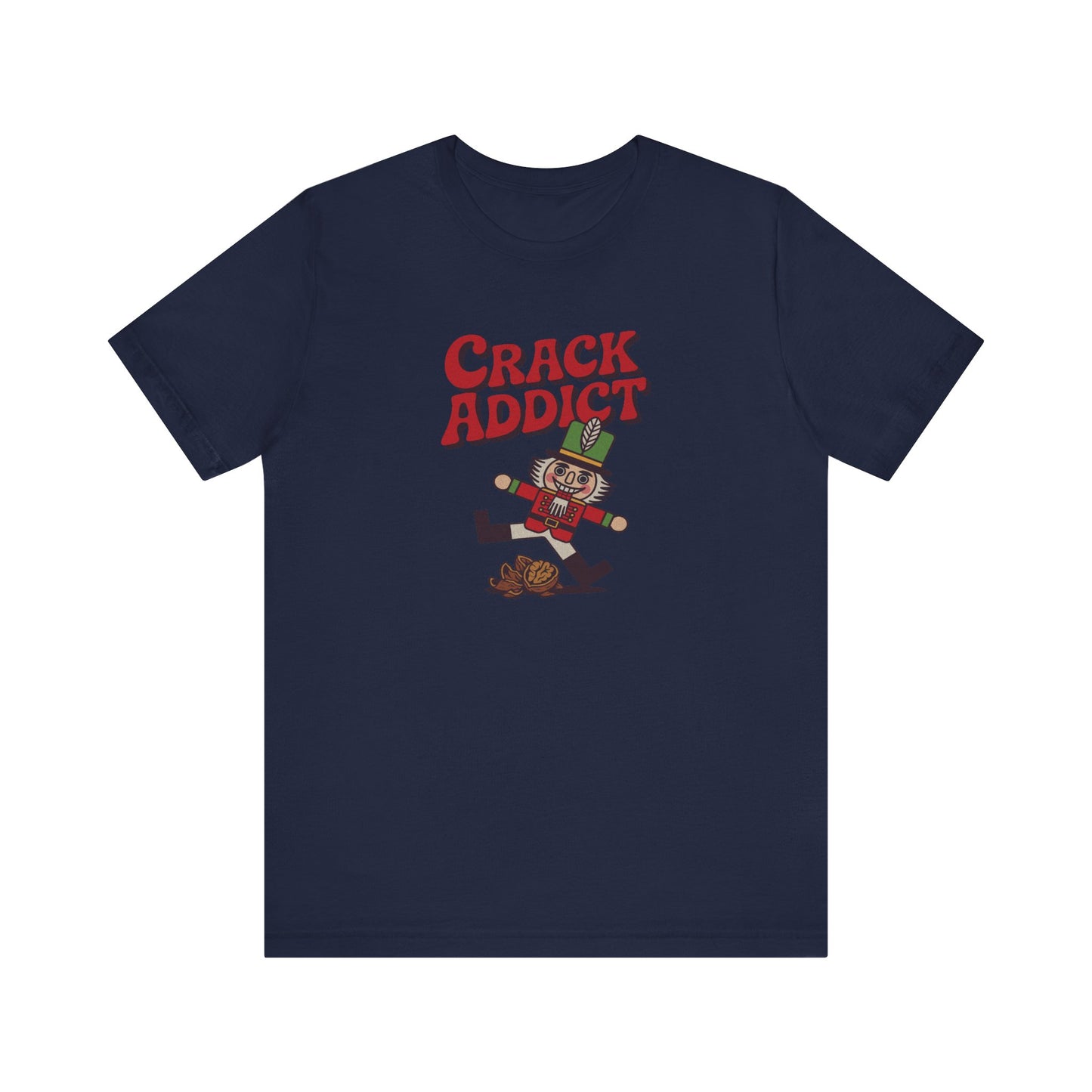 Crack Addict Nutcracker (Unhinged Remix) — Retro Tee (Dark)