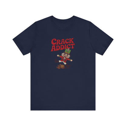 Crack Addict Nutcracker (Unhinged Remix) — Retro Tee (Dark)