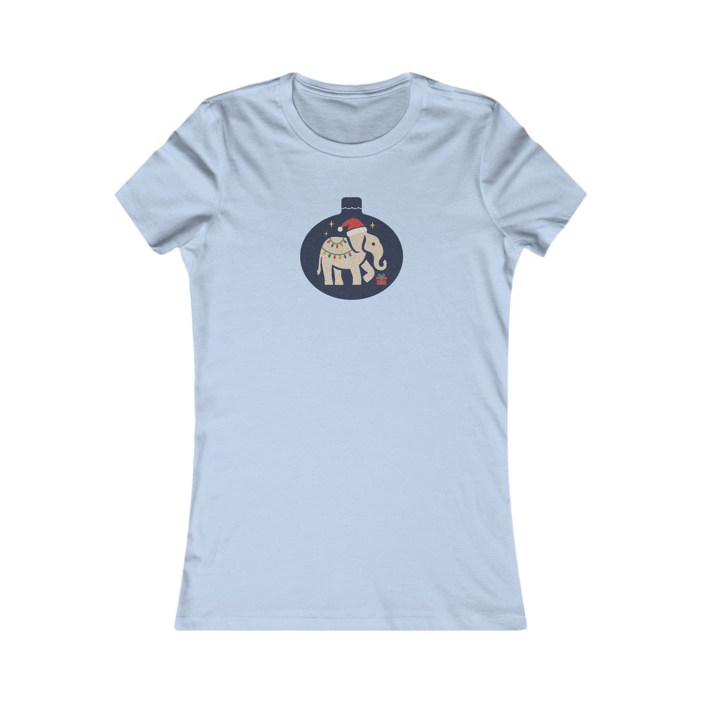 White Elephant Season — Retro Christmas Graphic Women's Tee (Light)