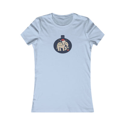 White Elephant Season — Retro Christmas Graphic Women's Tee (Light)