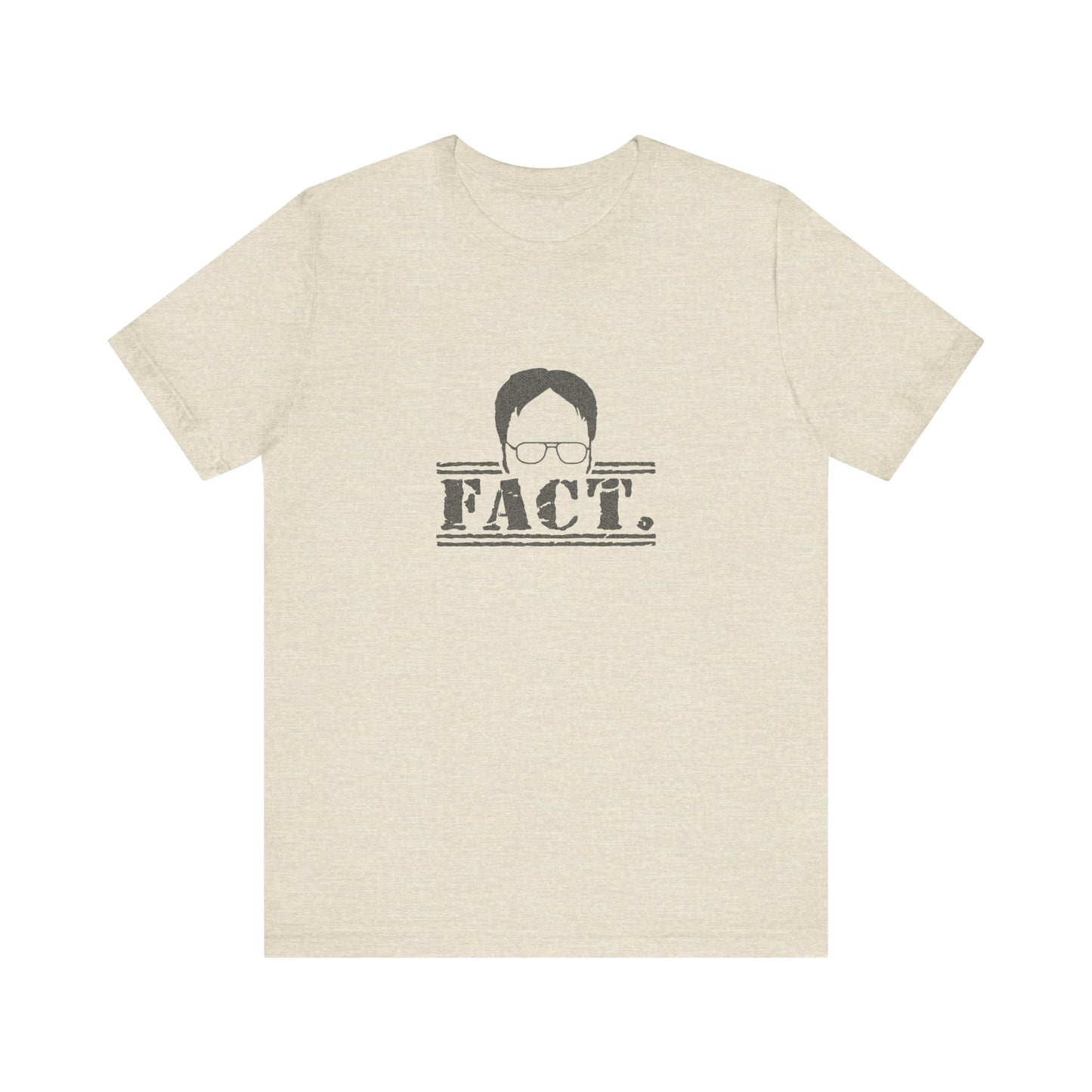 Dwight Schrute FACT. — The Office-Inspired Retro Tee (Light)