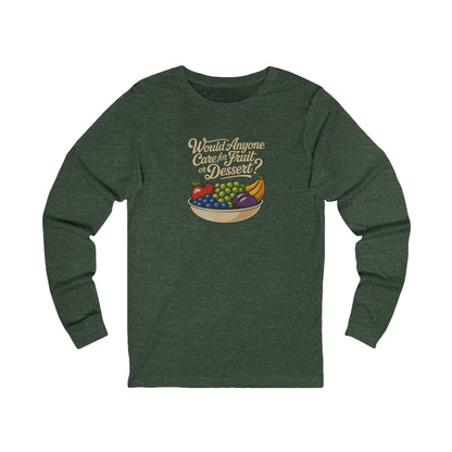 Would Anyone Care for Fruit or Dessert? — Clue Retro Long Sleeve (Dark)