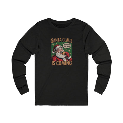 Santa Claus is Coming — Vintage Christmas Long Sleeve (Dark)