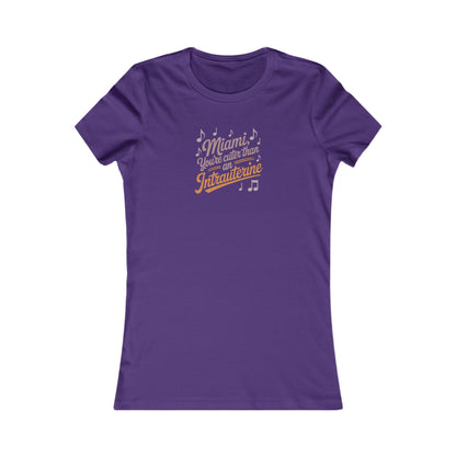 Cuter Than An Intrauterine — Golden Girls Retro Women's Tee (Dark)
