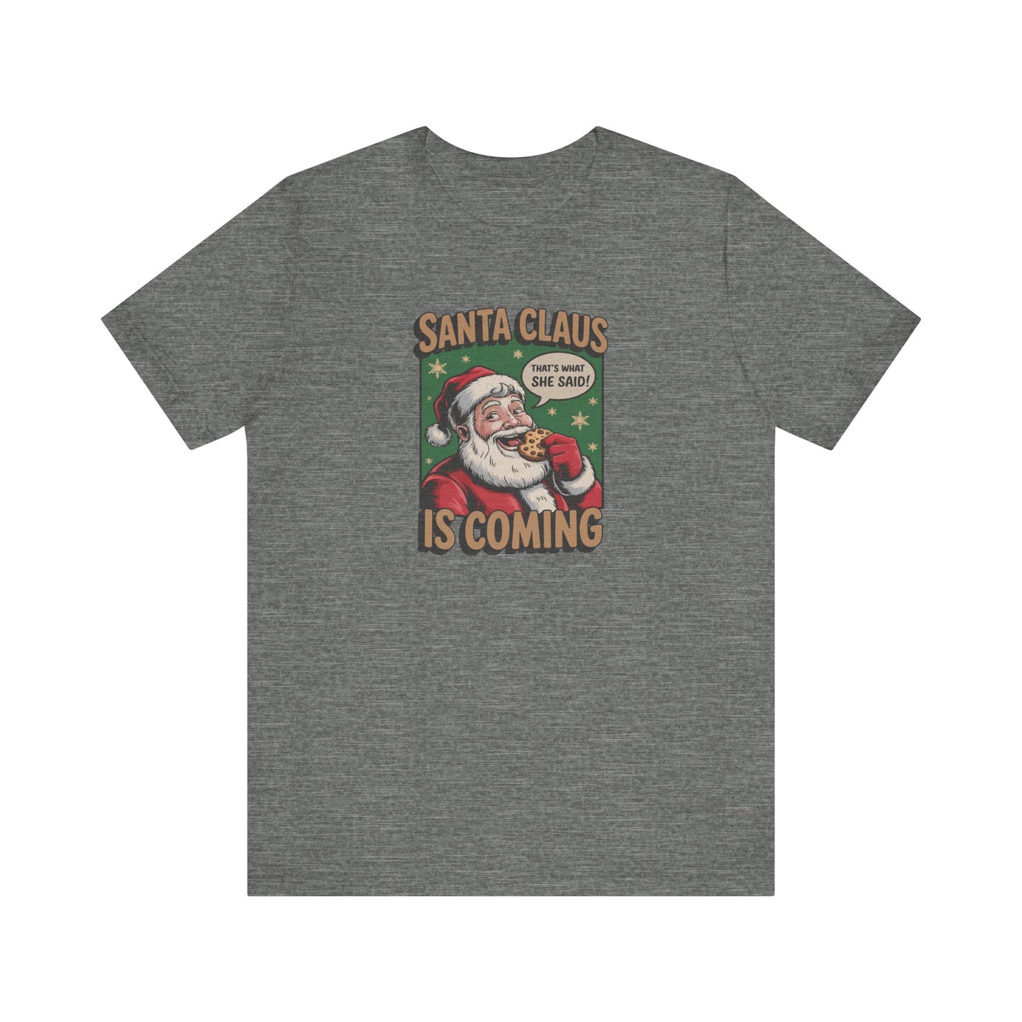 Santa Claus is Coming — Vintage Christmas Tee (Light)