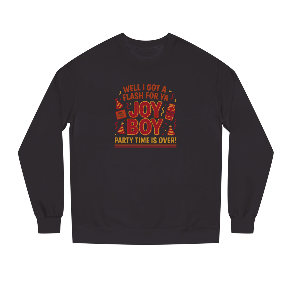 Joy Boy — Seinfeld Library Investigator Retro Sweatshirt (Dark)