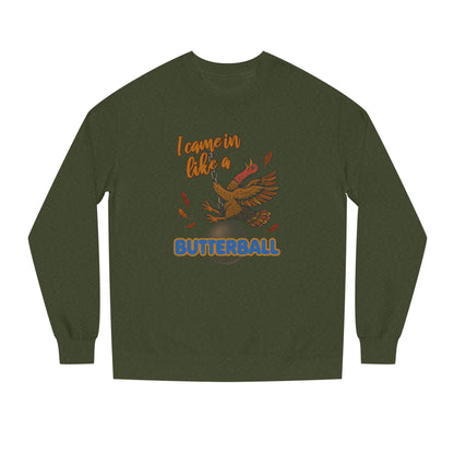 Like a Butterball — Miley Cyrus Thanksgiving Parody Retro Sweatshirt (Dark)