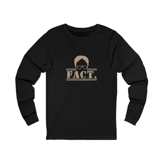 Dwight Schrute FACT. — The Office-Inspired Long Sleeve (Dark)