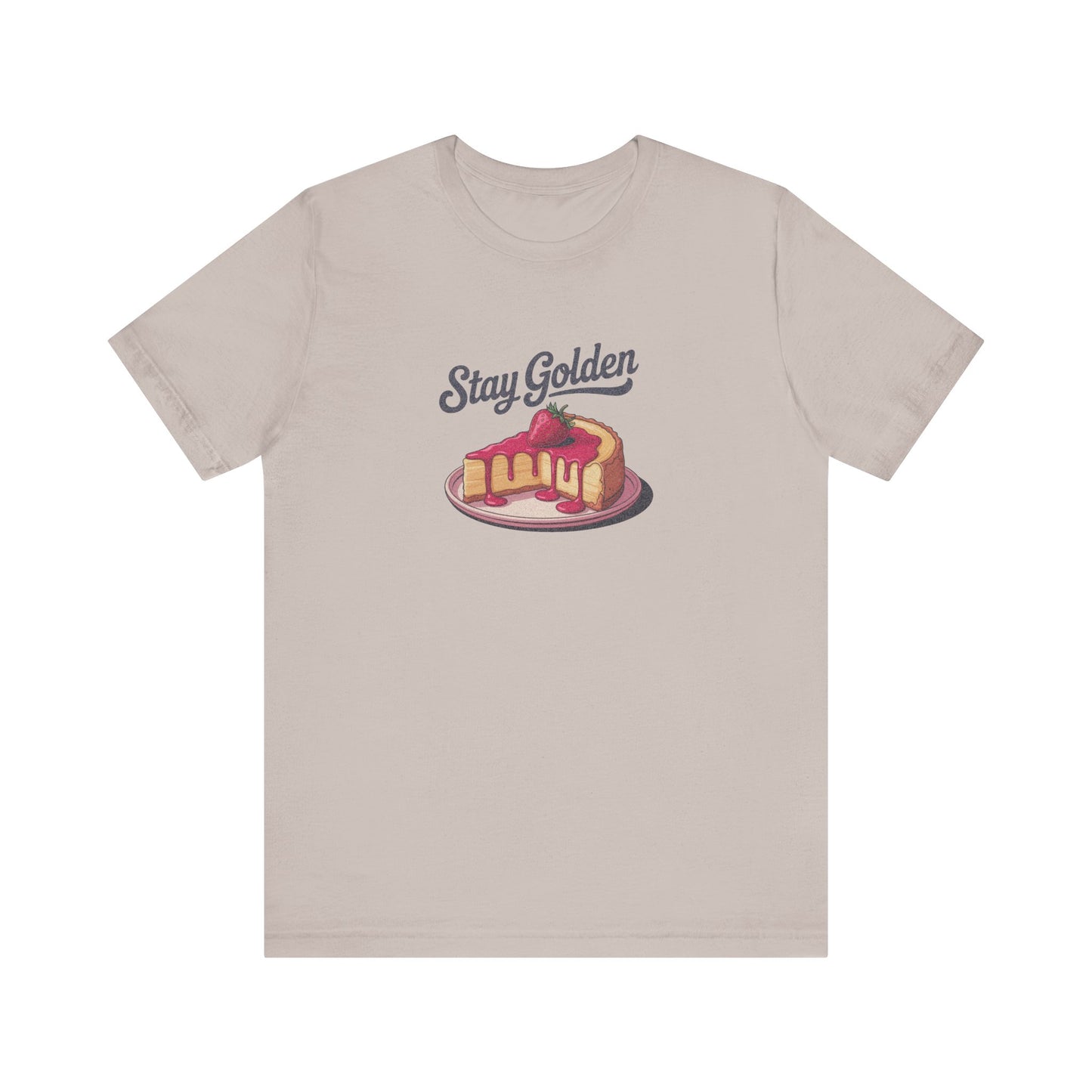 Stay Golden — Retro Cheesecake Graphic Tee (Light)