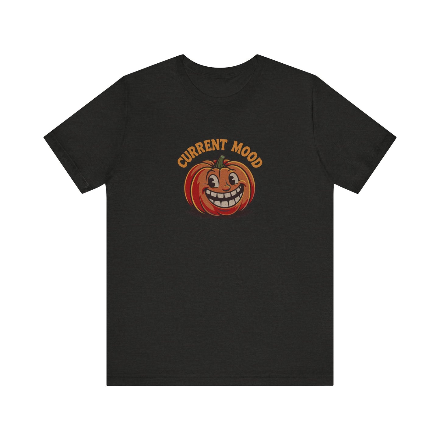 Current Mood (Toothy Jack) — Retro Halloween Tee (Dark)