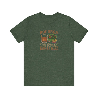 Bourbon > Eating a Salad — Retro Graphic Tee (Dark)