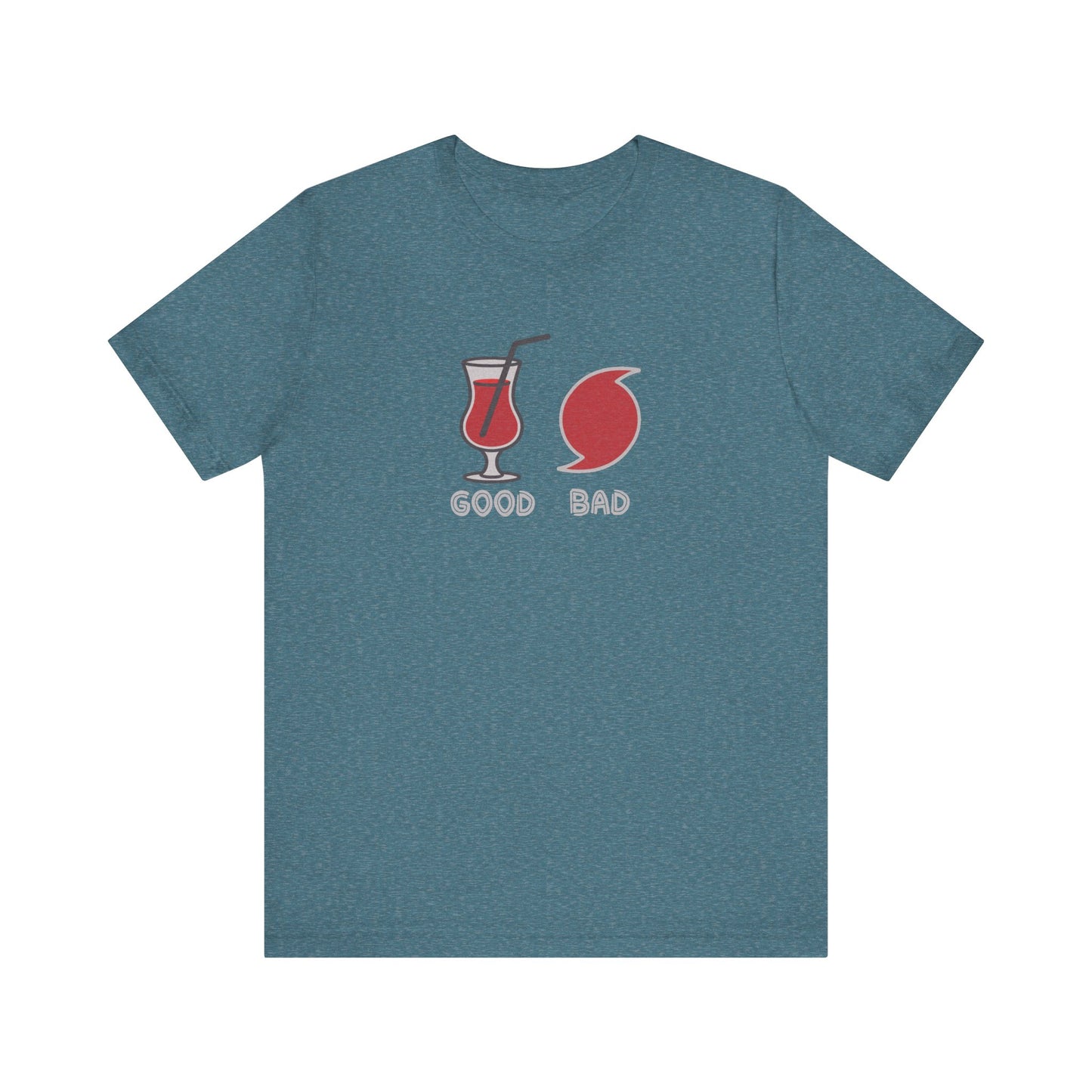 Good Hurricane, Bad Hurricane – Tropical Retro Tee (Dark)
