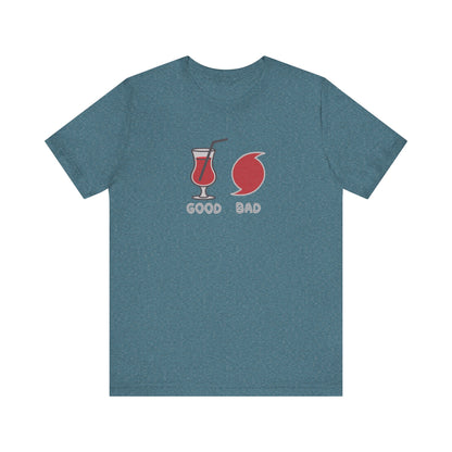 Good Hurricane, Bad Hurricane – Tropical Retro Tee (Dark)