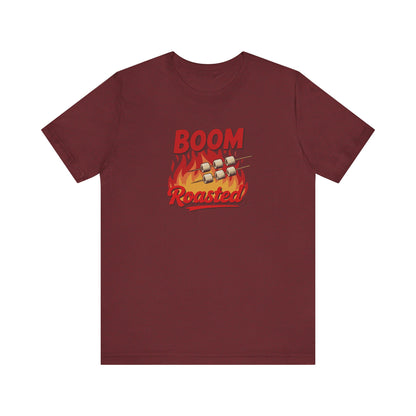 Boom, Roasted — Michael Scott Retro Tee (Dark)