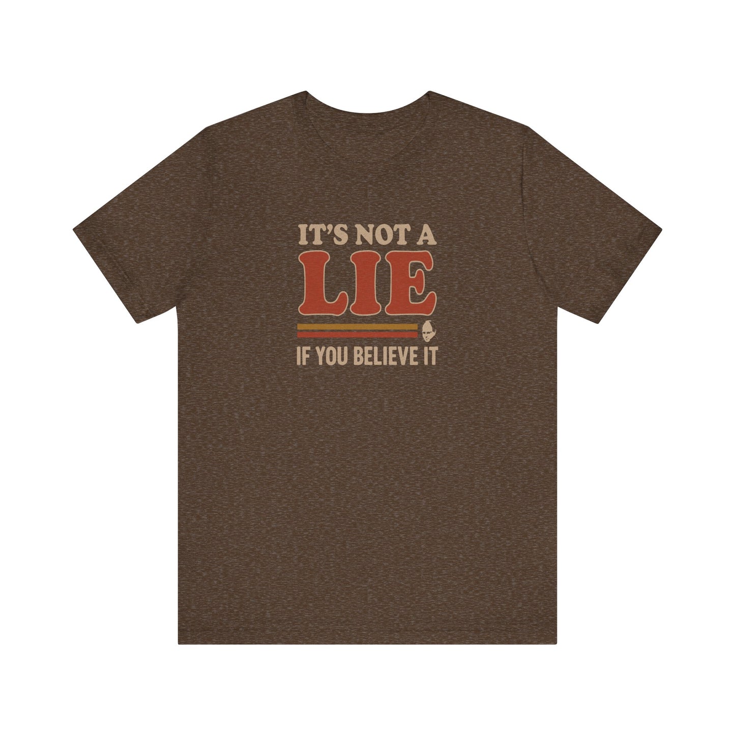 It’s Not a Lie, If You Believe It — George Costanza Retro Tee (Dark)