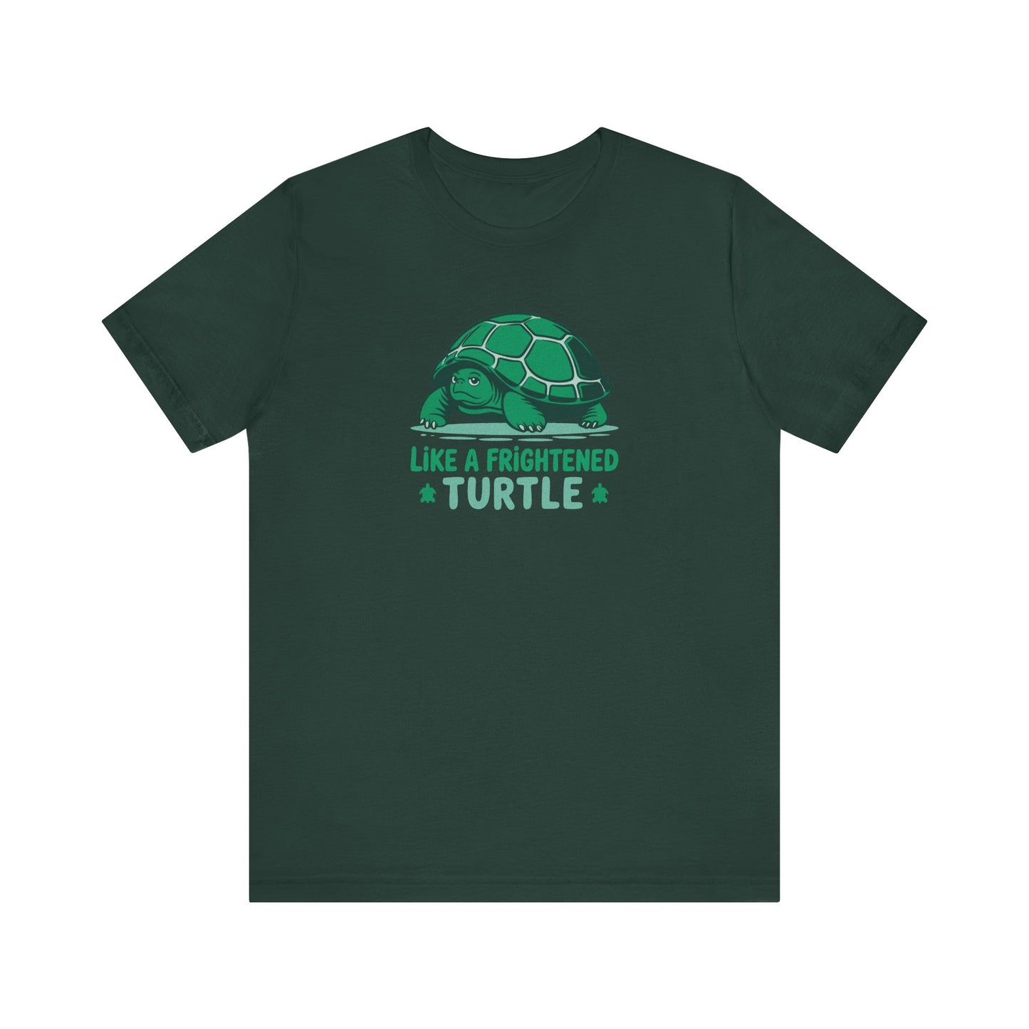 Like a Frightened Turtle — George Costanza Shrinkage Retro Tee (Dark)