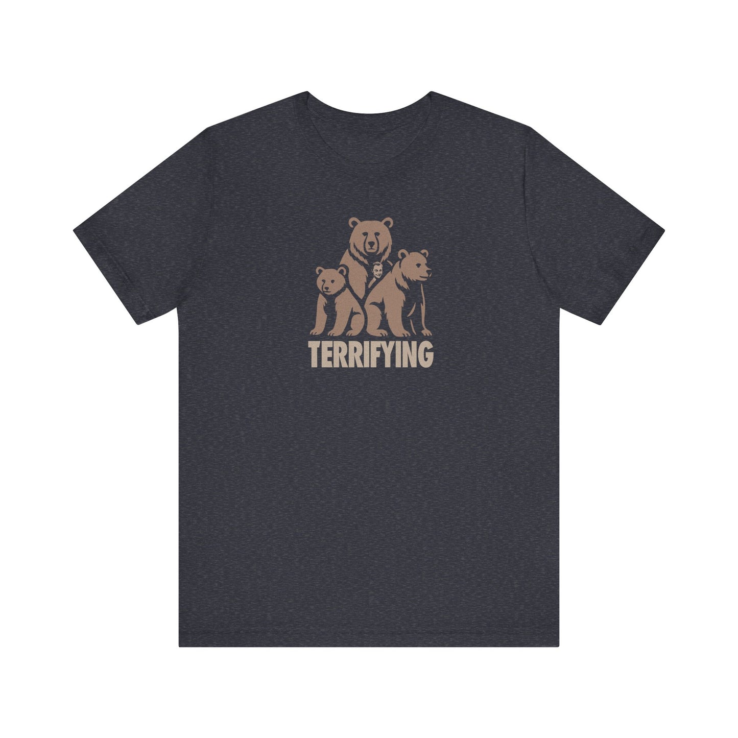 Bears Are Terrifying — Retro Silhouette Tee (Dark)