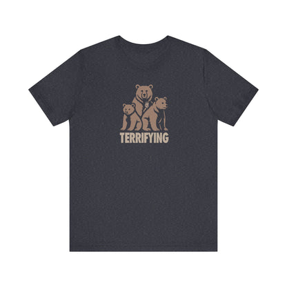 Bears Are Terrifying — Retro Silhouette Tee (Dark)