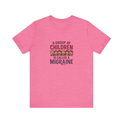 A Group of Children Is Called a Migraine — Retro Tee (Light)