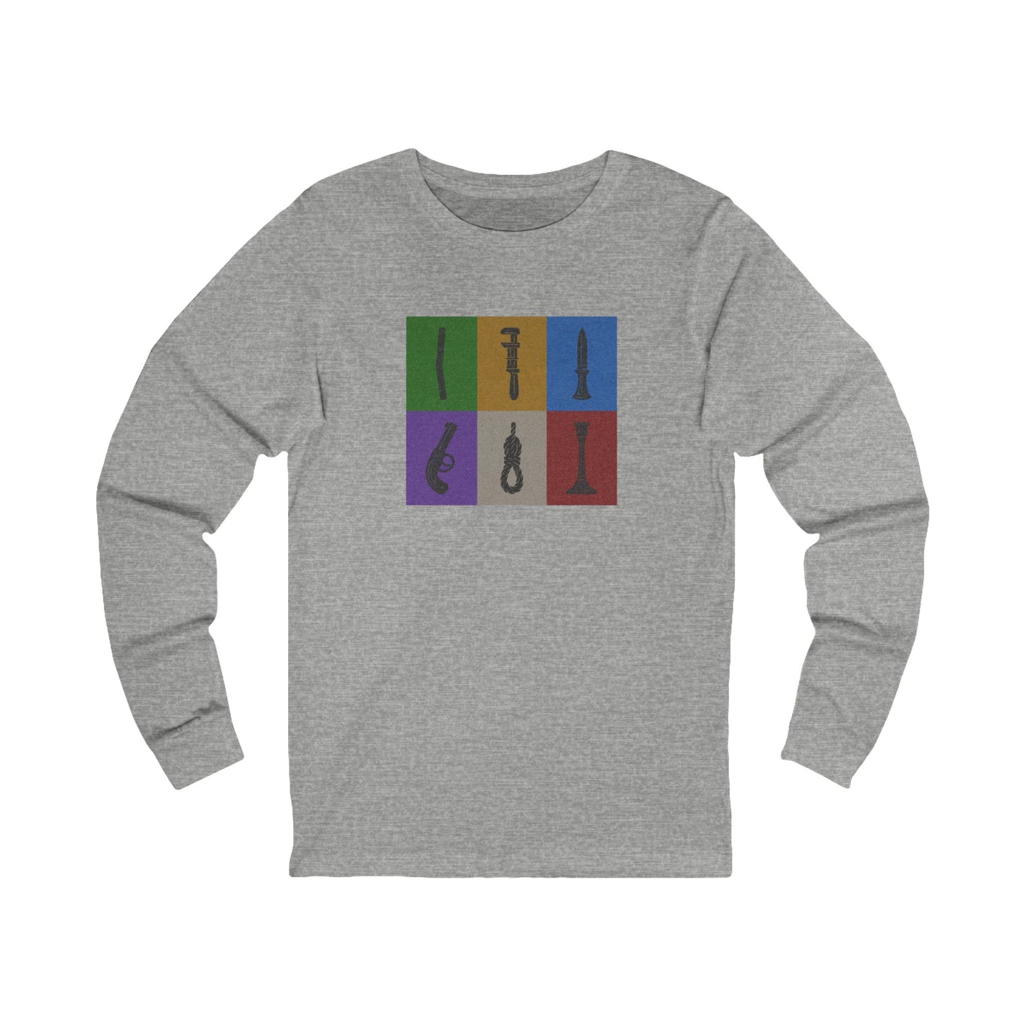 Six Ways Into the Evidence Locker — Clue Retro Long Sleeve (Light)
