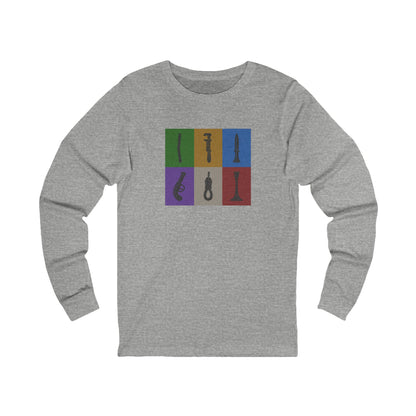 Six Ways Into the Evidence Locker — Clue Retro Long Sleeve (Light)
