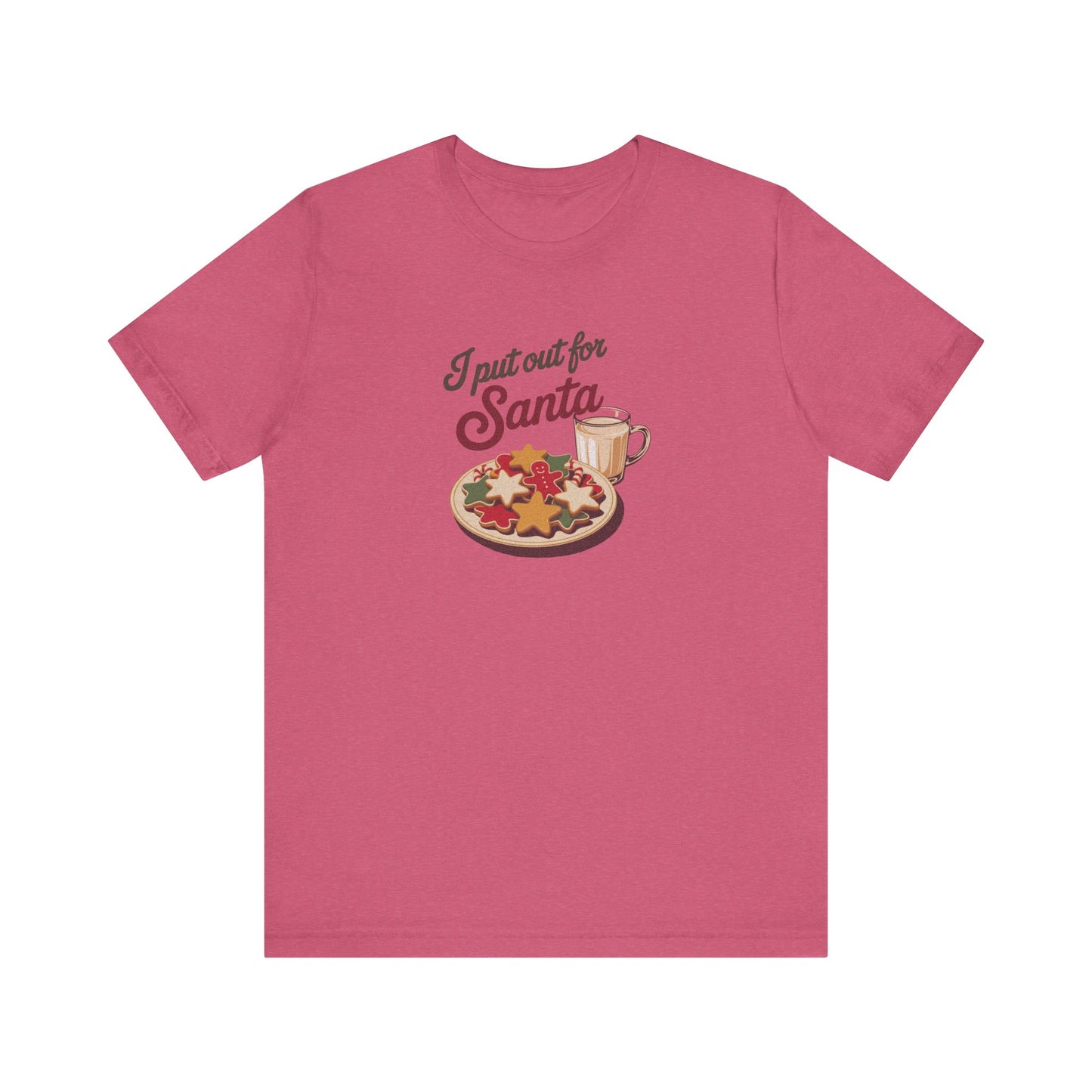 I Put Out for Santa — Retro Christmas Cookies Tee (Light)