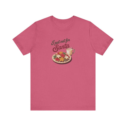 I Put Out for Santa — Retro Christmas Cookies Tee (Light)