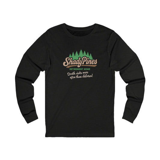 Shady Pines (Death Visits More Often Than Children) — Retro Long Sleeve (Dark)