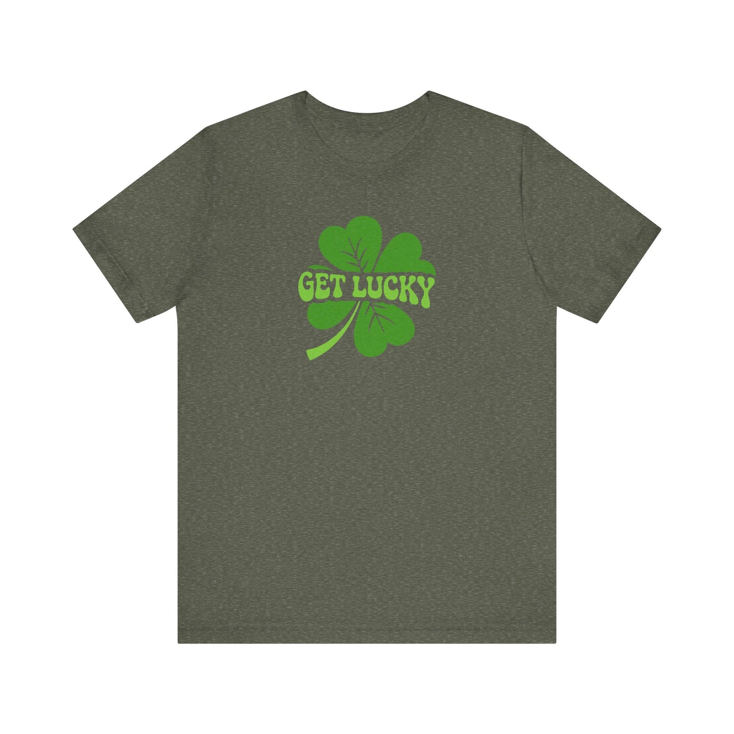 I’m Up All Night to Get Lucky — St. Patrick's Retro Tee (Dark)