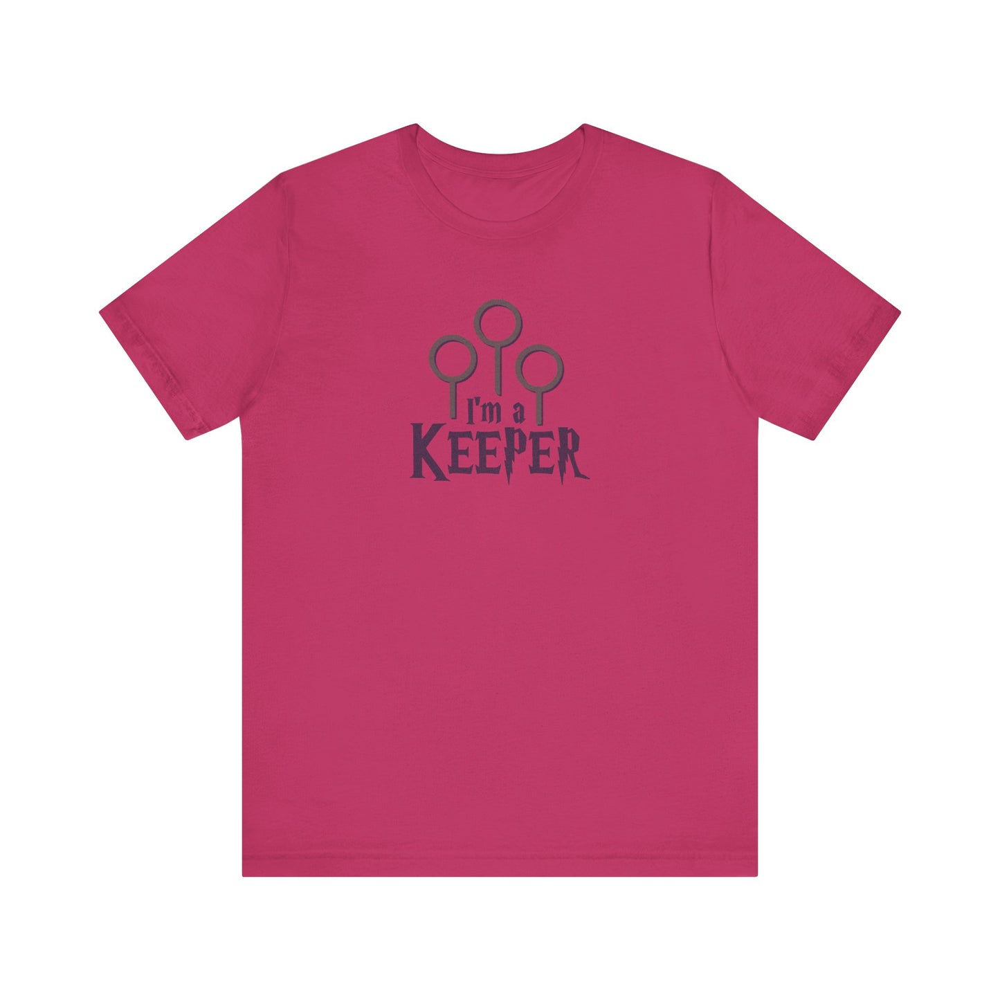 I’m a Keeper — Harry Potter Quidditch Retro Tee (Light)