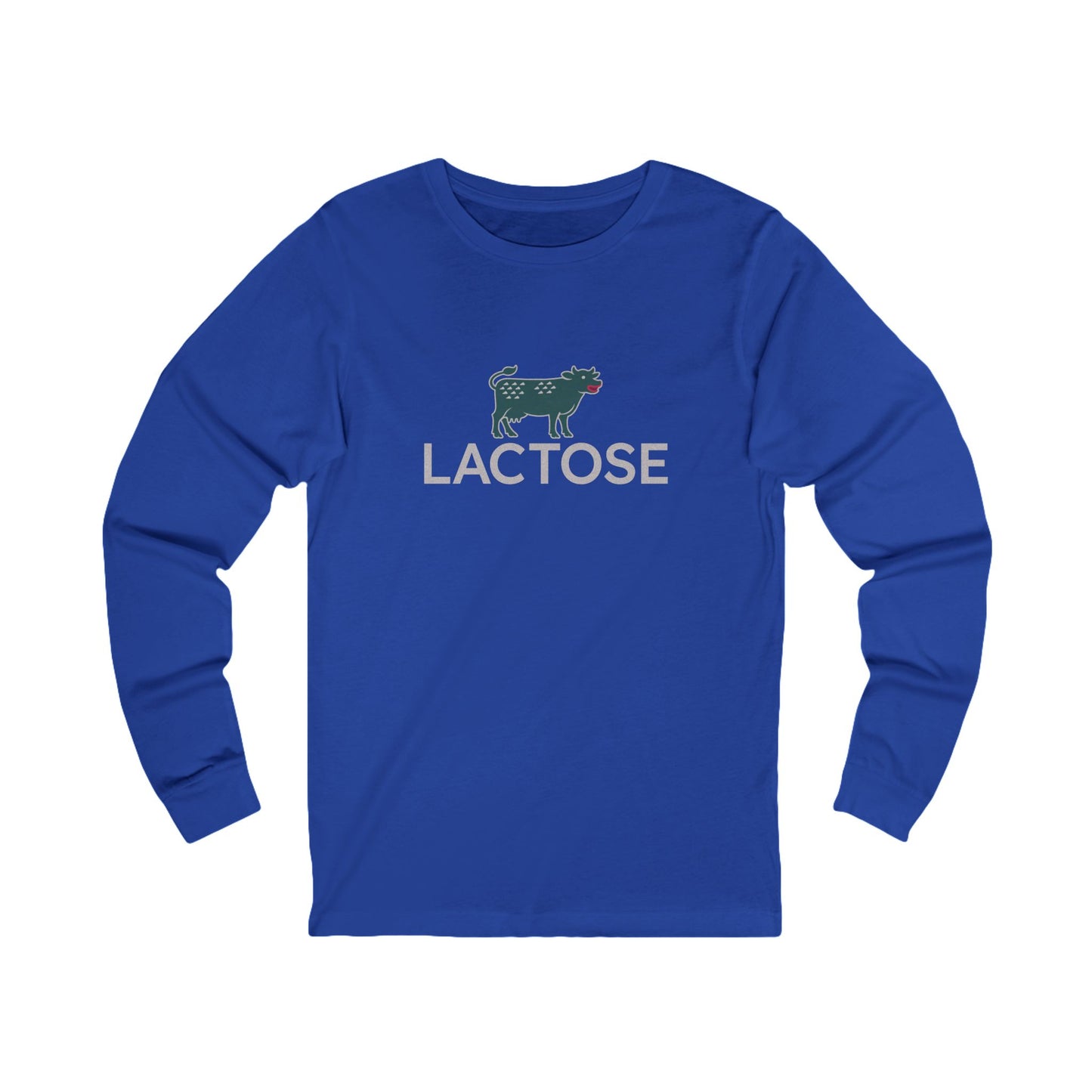 Life is a Beautiful… Typo – LACTOSE Logo Parody Retro Long Sleeve (Dark)