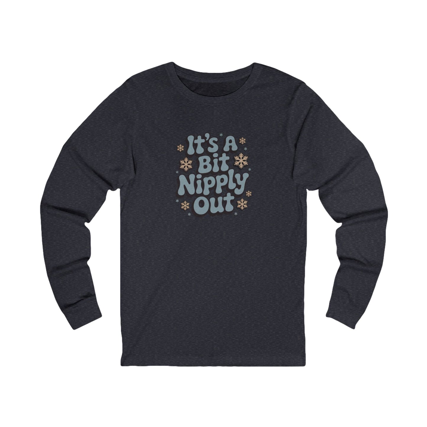 It's a Bit Nipply Out — Christmas Vacation Retro Long Sleeve (Dark)
