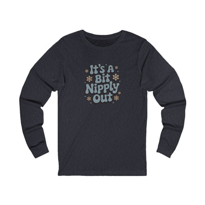 It's a Bit Nipply Out — Christmas Vacation Retro Long Sleeve (Dark)