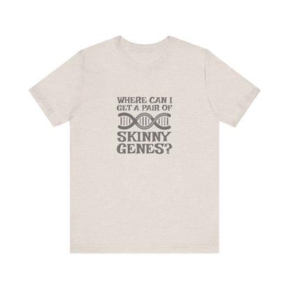 Pair of Skinny Genes — Retro Graphic Tee (Light)
