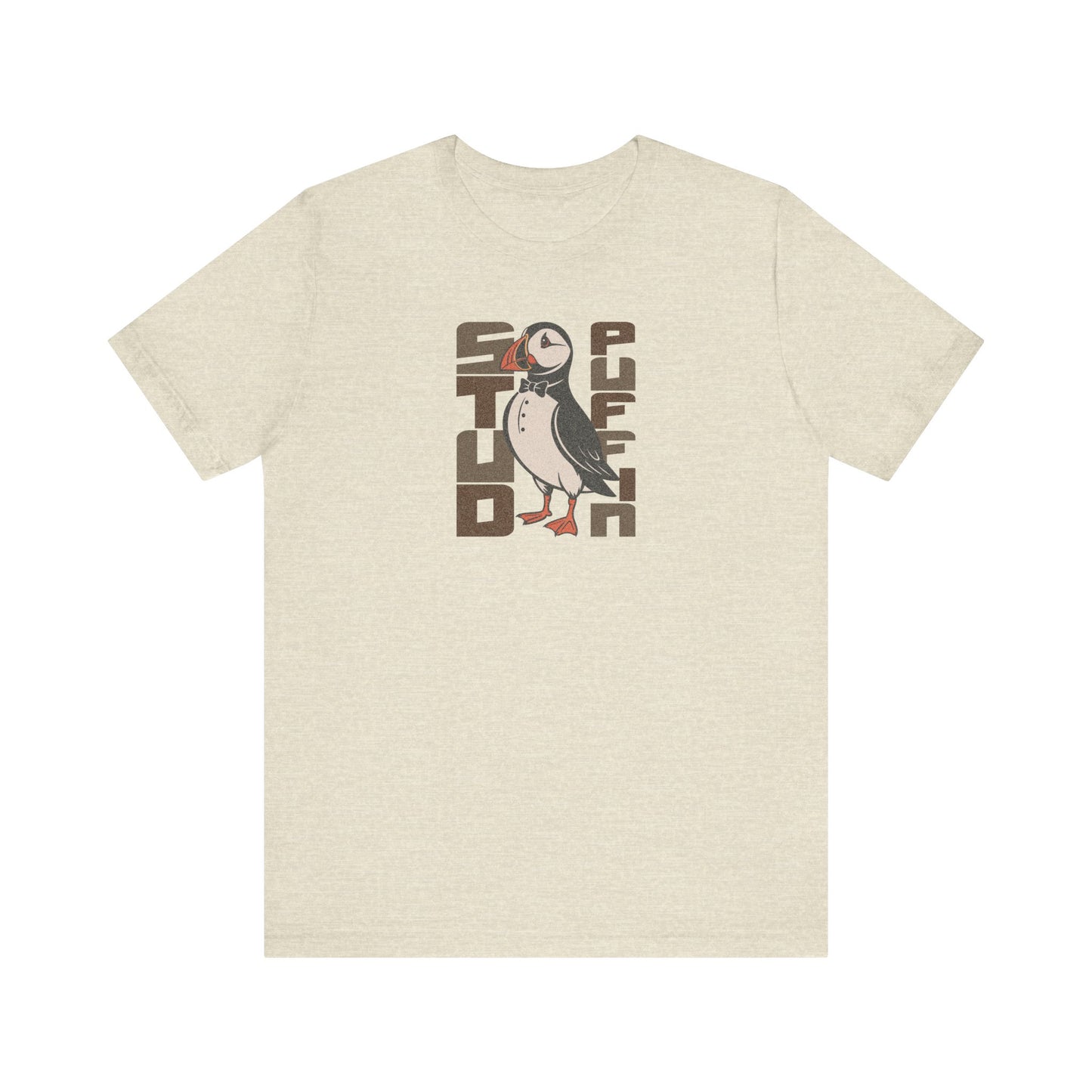 Stud Puffin, Licensed to Chill – Spy-Bird Retro Tee (Light)