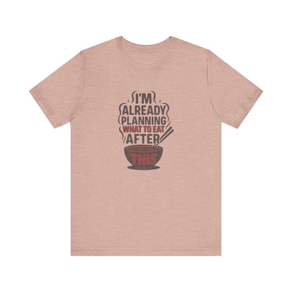 Planning What to Eat After This — Retro Foodie Tee (Light)